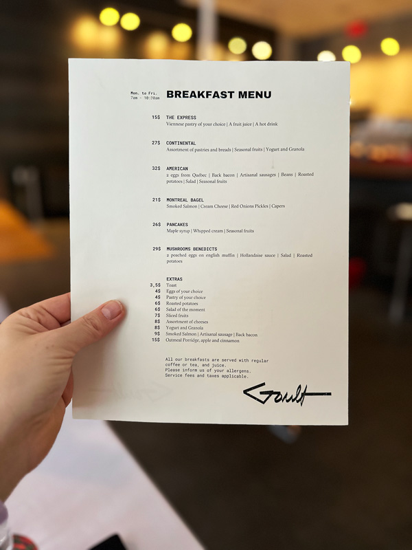 Dove dormire a Montreal: 4 hotel in centro città da non perdere 37 menu colazione hotel montreal