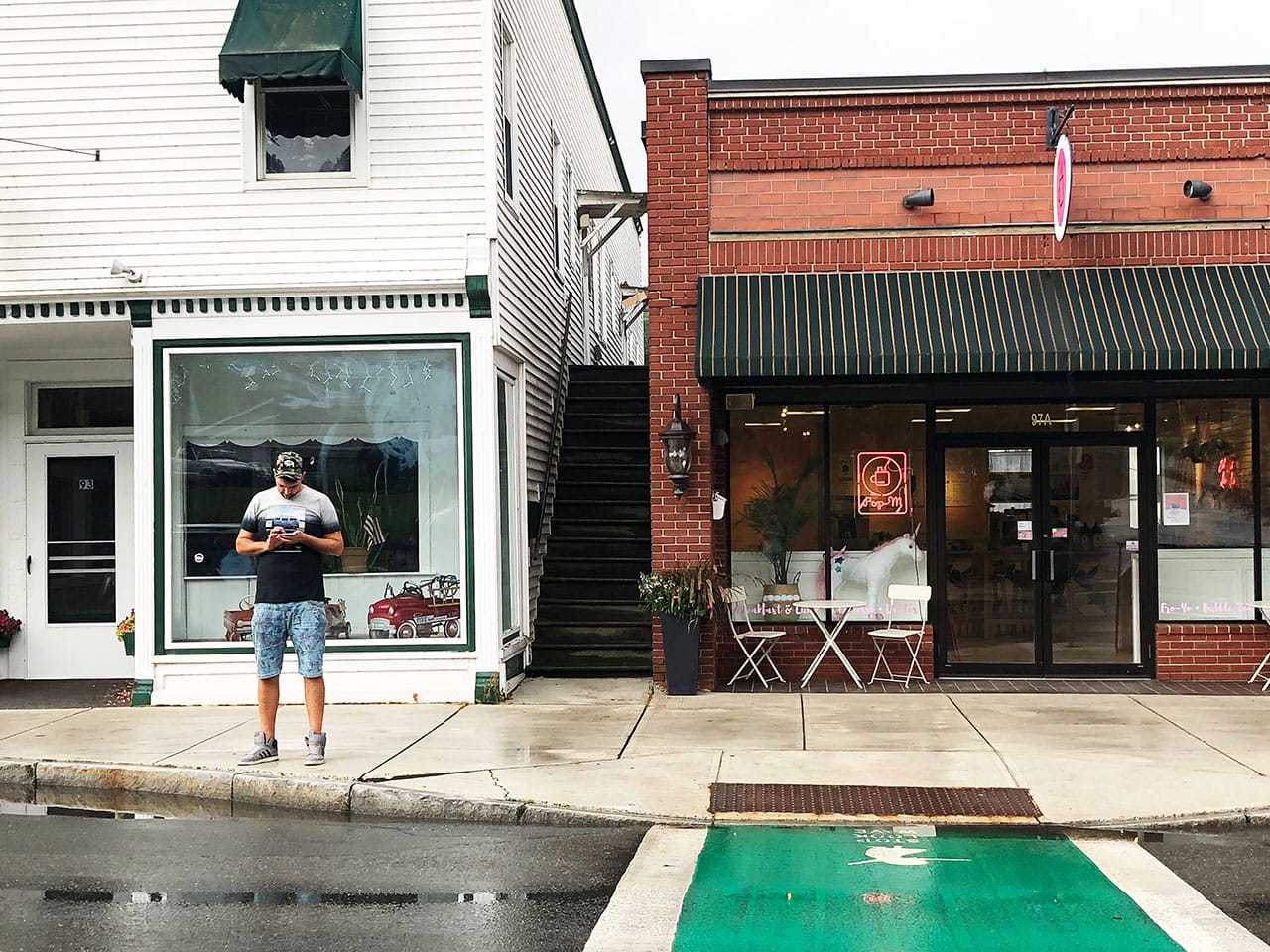 Visitare Littleton la cittadina più allegra del New Hampshire 3 sulla mail street di Littleton alle White Mountains