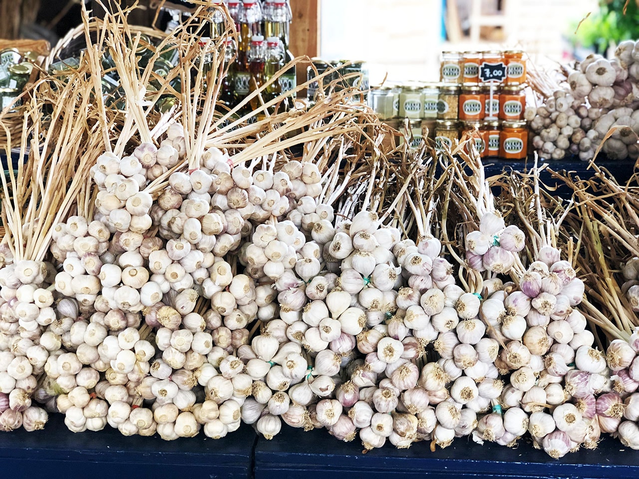 Jean Talon Market Montreal: i sapori del Quebec 7 teste d'aglio al mercato di mMontreal