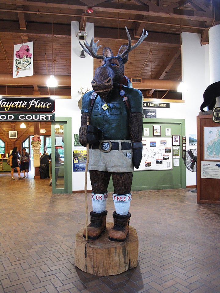 White Mountains: visitare il Flume Gorge nel Franconia Notch State Park - New Hampshire 10 visitare il Flume Gorge White Mountains ingresso visitor center