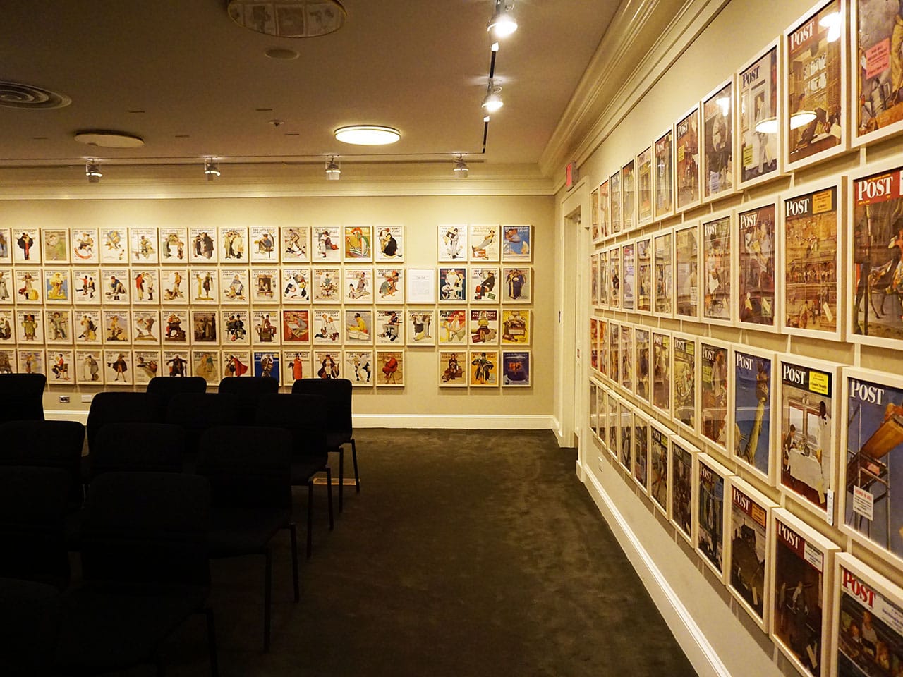 Visitare il Norman Rockwell Museum - Stockbridge, Massachusetts 15 visitare il Norman Rockwell Museum a Stockbridge la stanza con le copertine dei giornali
