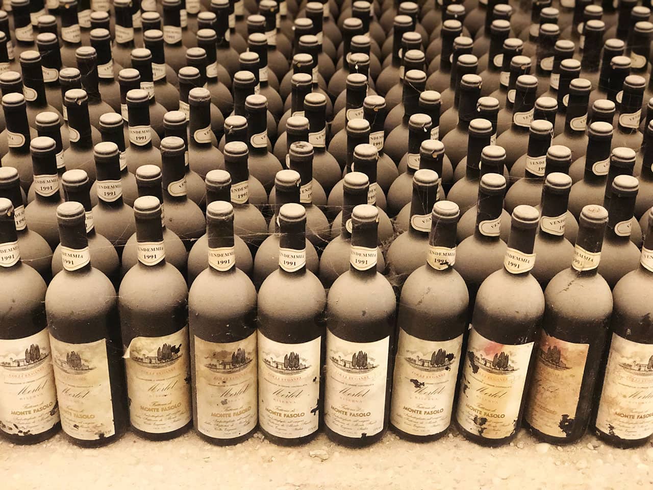 La Strada del Vino dei Colli Euganei 9 Bottiglie di vino ritrovate
