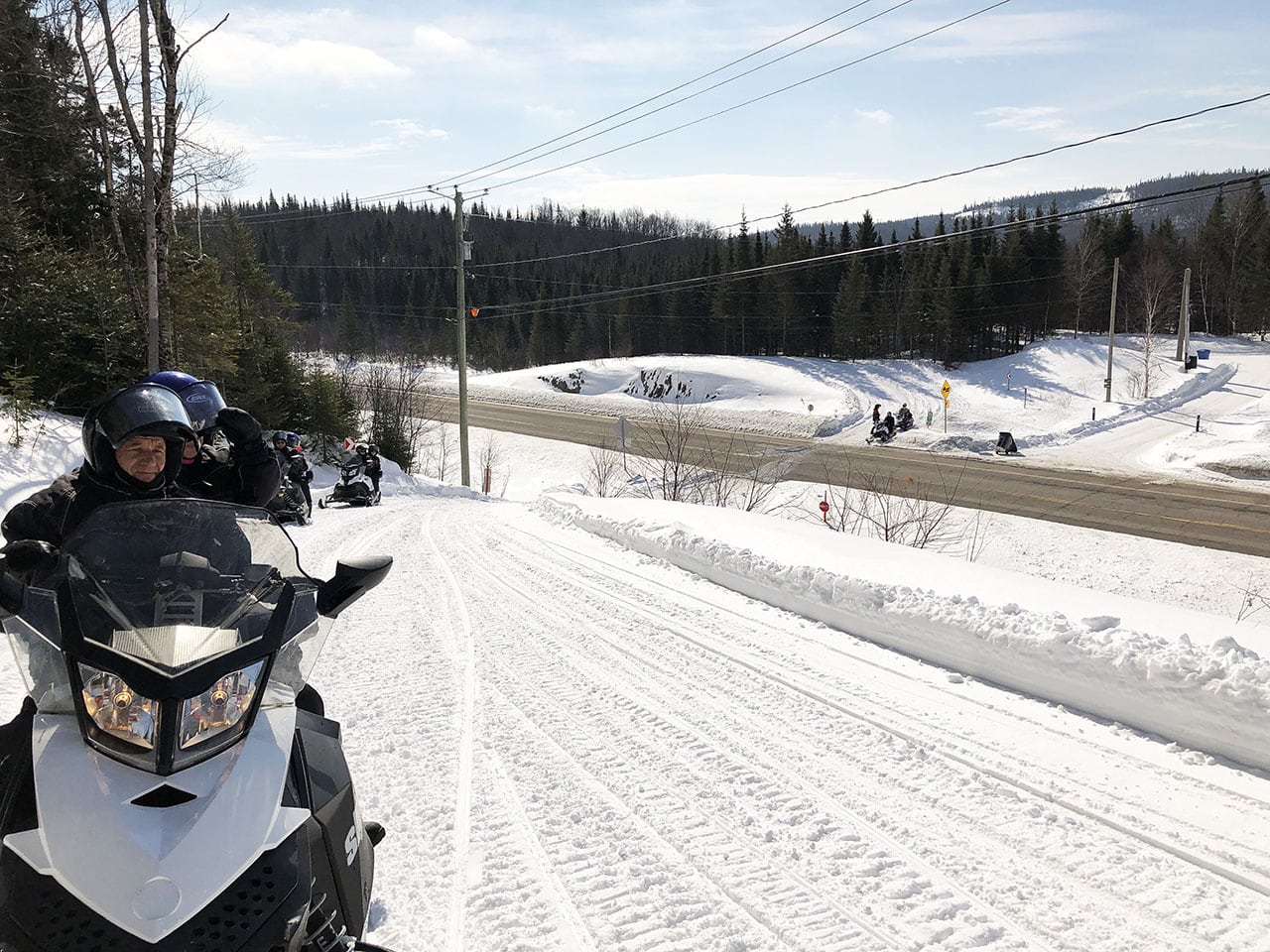 Dove fare l'escursione in motoslitta in Quebec 11 percorso motoslitta