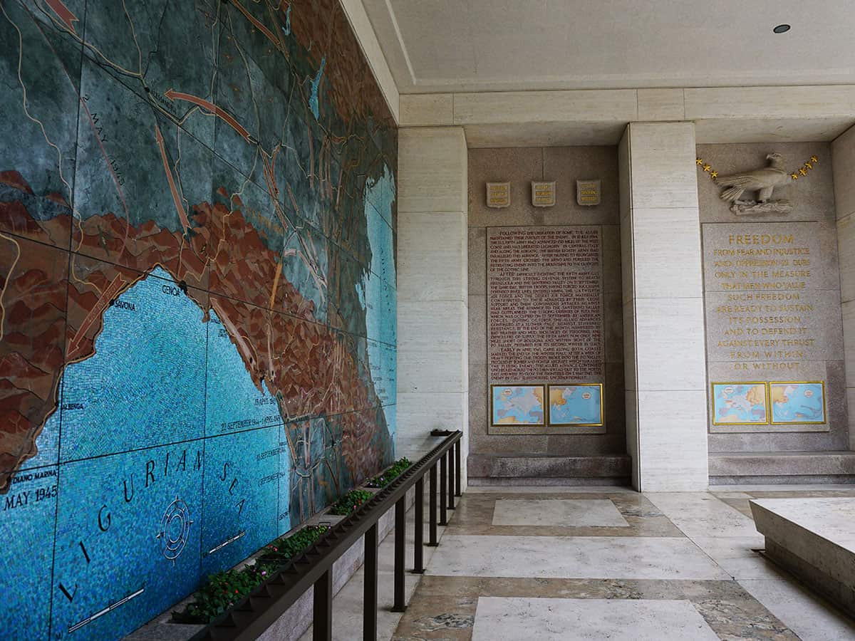 Visitare il Florence American Cementery and Memorial 10 Parte memoriale cimitero americano