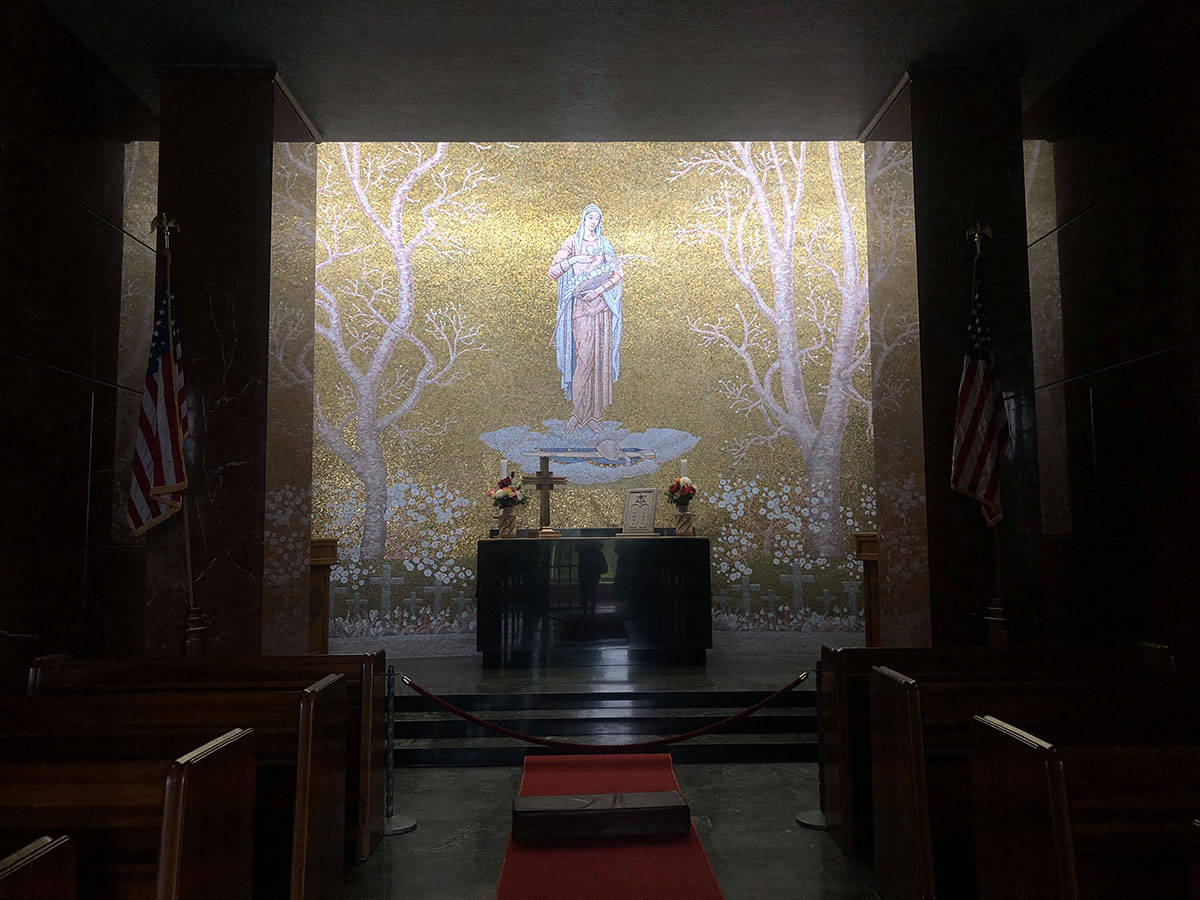 Visitare il Florence American Cementery and Memorial 9 Cappella cimitero americano Firenze