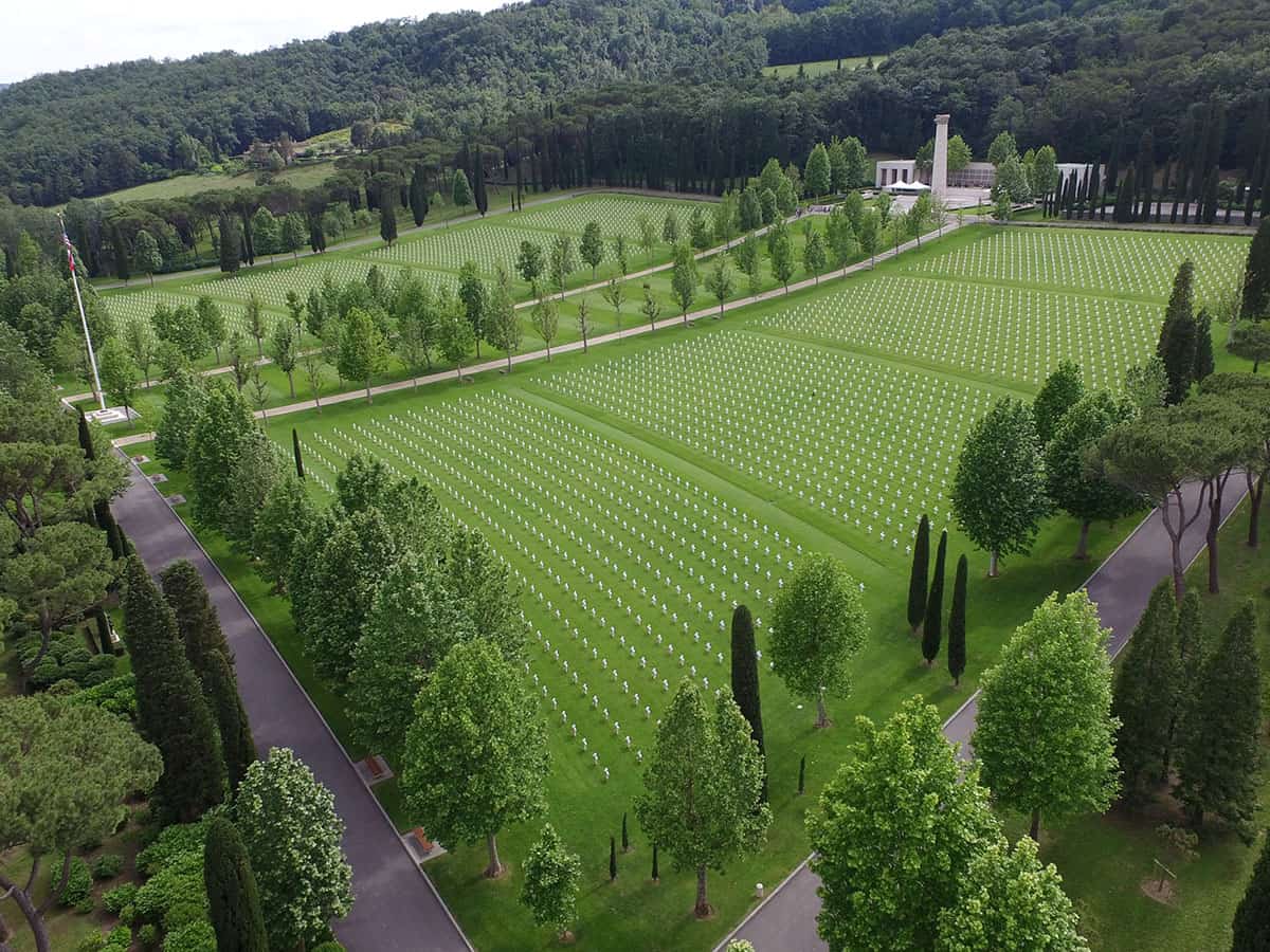 Visitare il Florence American Cementery and Memorial 5 Struttura Cimitero Americano