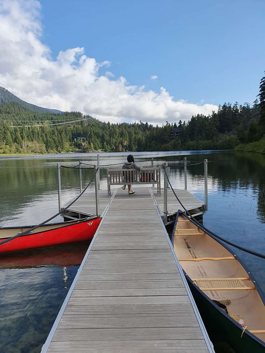 Cosa fare a Whistler, Canada: guida completa 36 Pontile lago Canada