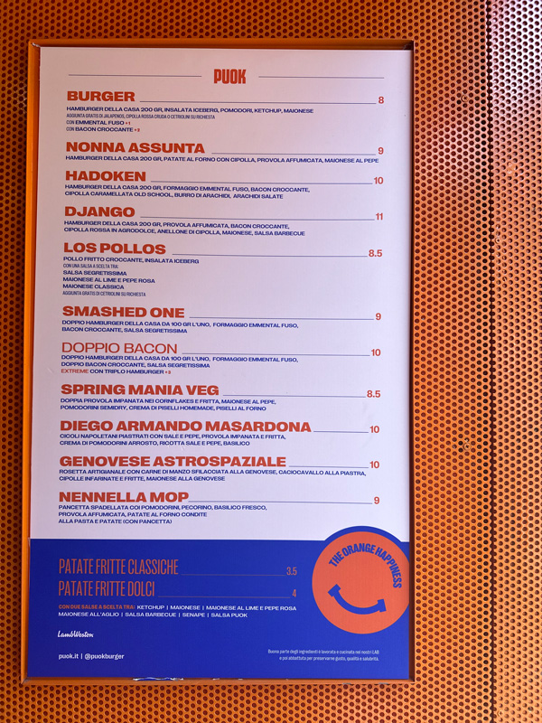 Dove mangiare a Napoli 29 Menù Puok Napoli