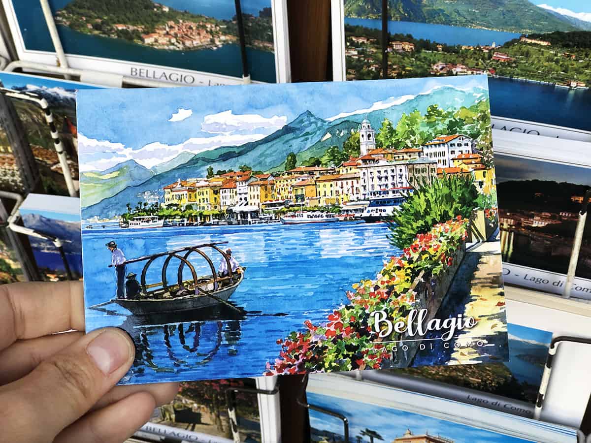 Cosa vedere a Bellagio, la perla del Lago di Como 3 Cartolina di Bellagio