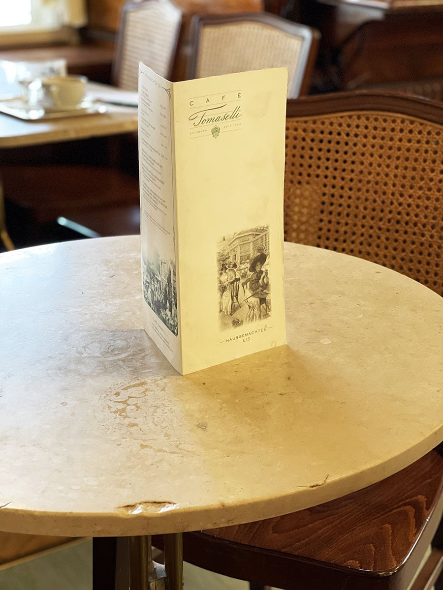 Cosa mangiare a Salisburgo e dove: la nostra food guide 37 Cafè Tomaselli menù