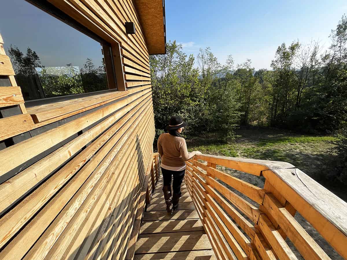 Agriturismo Parco del Grep: glamping nel Monferrato 45 Scendere da una casa sull'albero