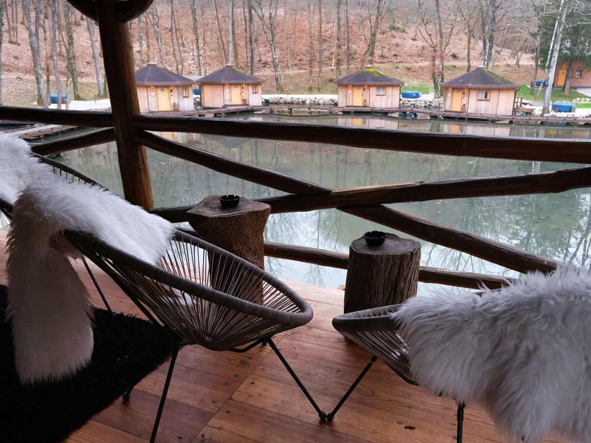 Pikol Lake Village: glamping galleggiante in Slovenia 56 Vista Pikol Lake Village
