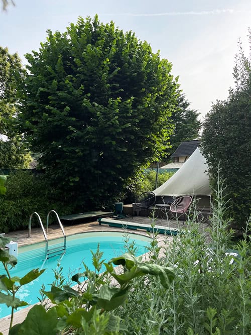 Epicerie du Pape: Dormire vicino a Rouen in una cabane in Normandia 15 Glamping Normandia tenda e piscina
