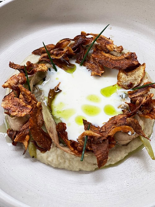 Viaggio in Normandia: itinerario gourmet tra grandi classici e nuovi posti da scoprire 48 Ristorante Le Pave d'Auge piattovegetariano