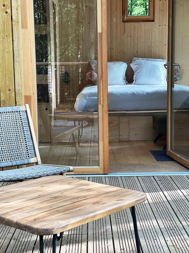 Youza Ecolodge Normandia: dormire vicino Parigi immersi in una foresta 26 Ingresso cabin