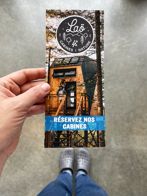Lao Cabines: dormire nella natura a Sud di Montreal 2 Lao Csbines folder