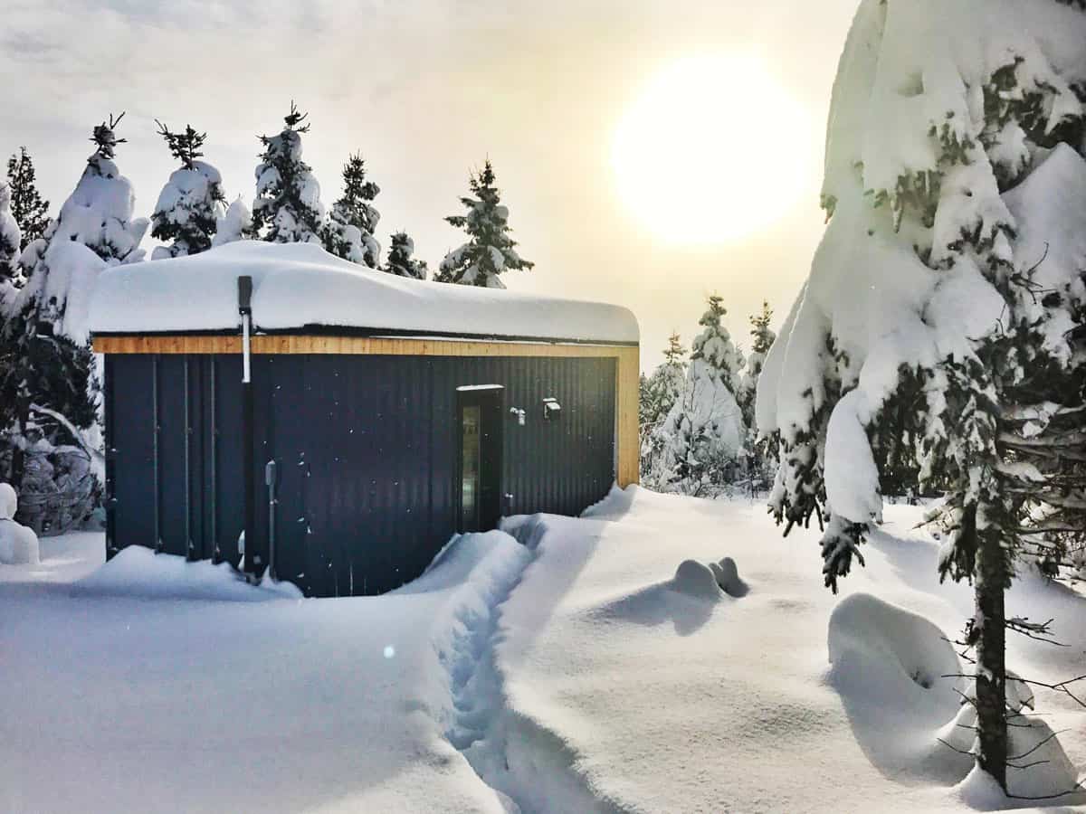 Repere Boreal: dormire in uno degli alloggi insoliti più belli del Quebec 39 Glamping in inverno