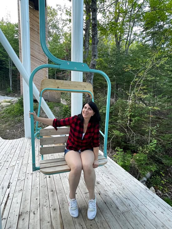 Repere Boreal: dormire in uno degli alloggi insoliti più belli del Quebec 14 Altalena cabin