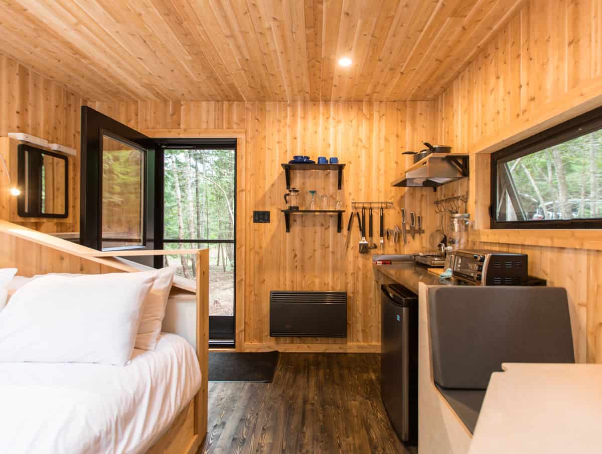 Repere Boreal: dormire in uno degli alloggi insoliti più belli del Quebec 22 Dettagli cabin Maikan