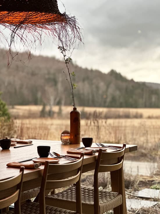 Farouche Mont Tremblant: dormire in piccole A-frame circondati dalle montagne in Quebec 43 Ristorante con vista Mont Tremblant
