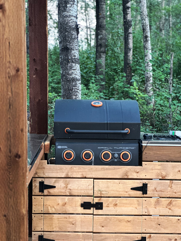 Refuge Bay: Dormire in una Tiny House in Alberta 15 Alloggio con bbq