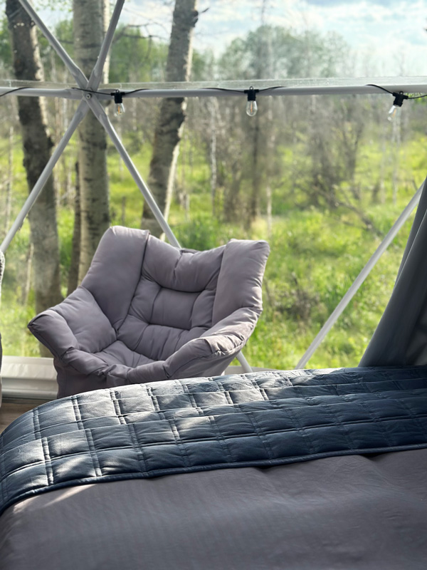 Refuge Bay: Dormire in una Tiny House in Alberta 12 Dormire in un Geo Dome