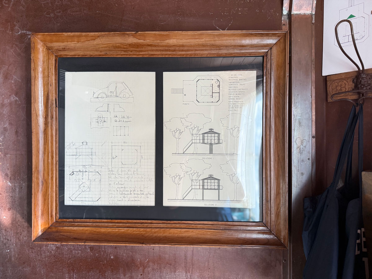 Casa Barthel: dormire vicino Firenze nella casa sull'albero più romantica d'Italia 5 Disegno tecnico casa sull'albero